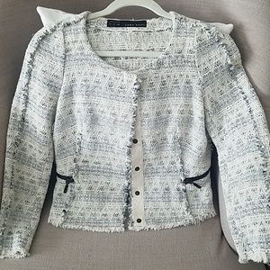 Zara tweed jacket Size S